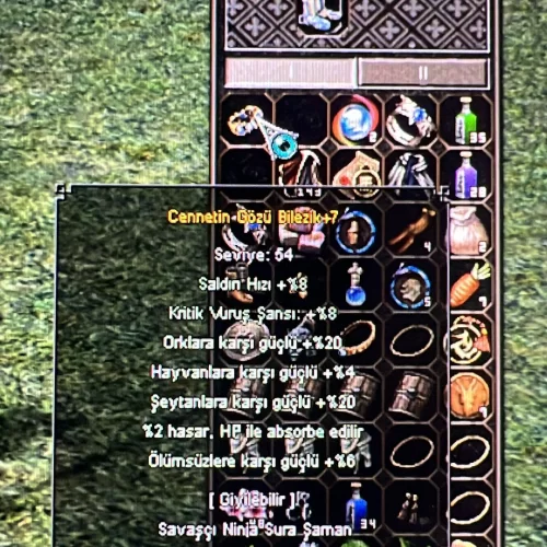  +7 CENNETİN GÖZÜ BİLEZİK 20 ŞEYTAN 20 ORK 5 EFSUN